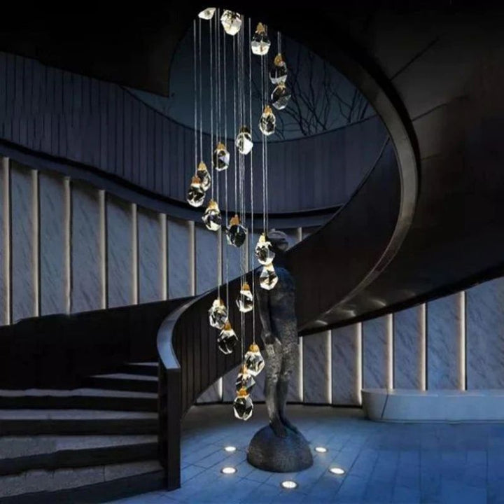 Irene Crystal Staircase Chandelier