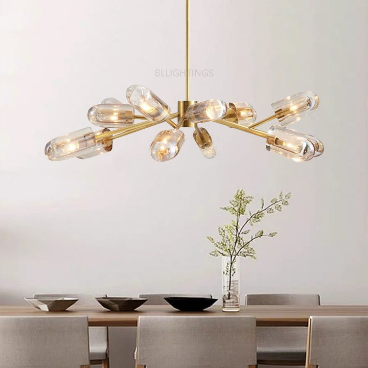 Javed Crystal Round Chandelier 44"