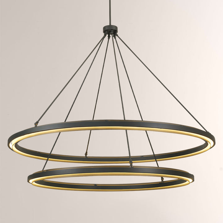 Joyce 2-Tier Round  Living Room Chandelier 60"