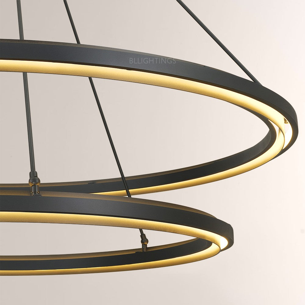 Joyce 2-Tier Round  Living Room Chandelier 60"