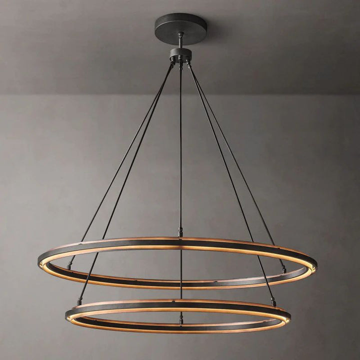 Joyce 2-Tier Round  Living Room Chandelier 60"