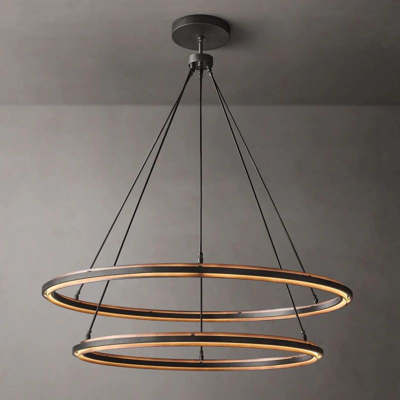 Joyce 2-Tier Round  Living Room Chandelier 60"
