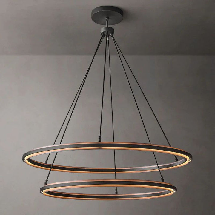 Joyce 2-Tier Round  Living Room Chandelier 60"
