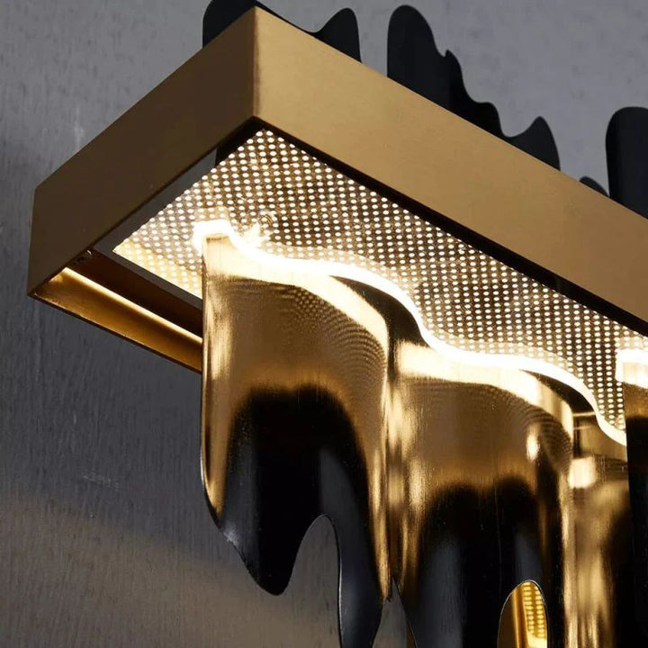 Elvira Modern Sculpture Linear  Dining Room Chandelier