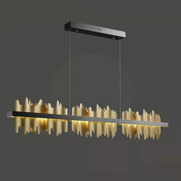 Elvira Modern Sculpture Linear  Dining Room Chandelier