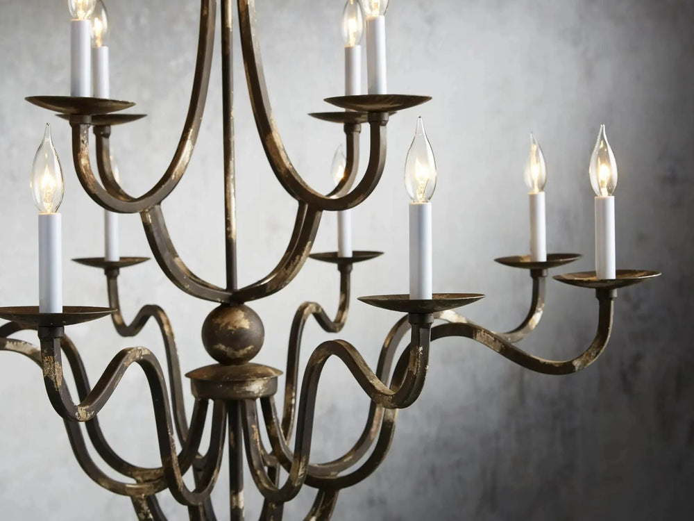 Kalie Crystal 12 Lights Pendant 42"