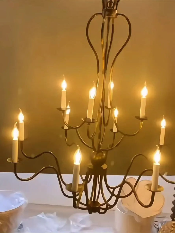 Kalie Crystal 12 Lights Pendant 42"