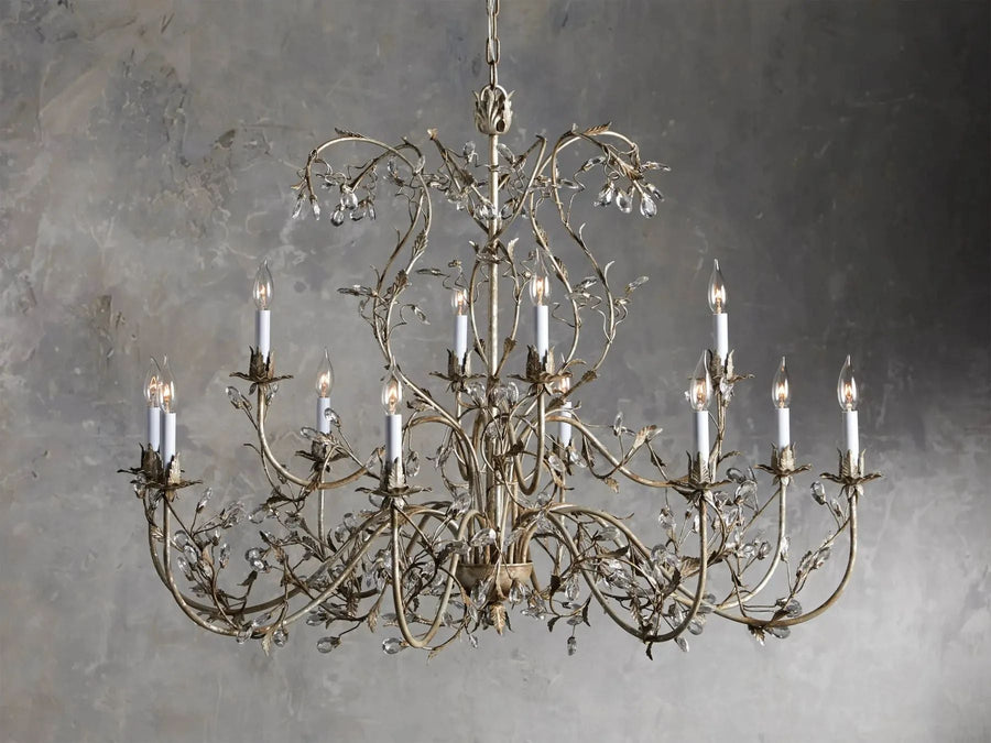 Kalie Crystal 12 Lights Pendant 46"