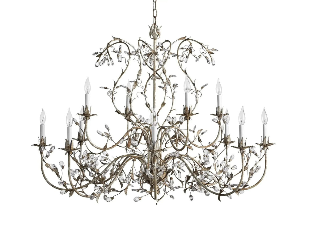 Kalie Crystal 12 Lights Pendant 46"