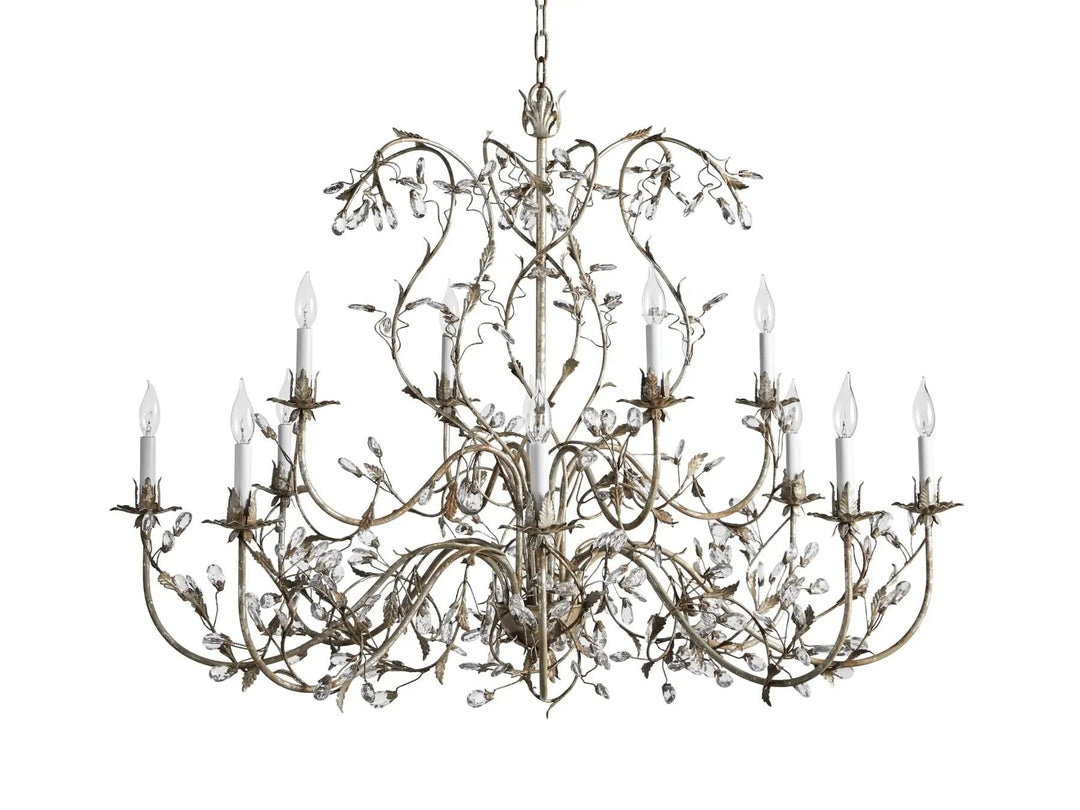 Kalie Crystal 12 Lights Pendant 46"