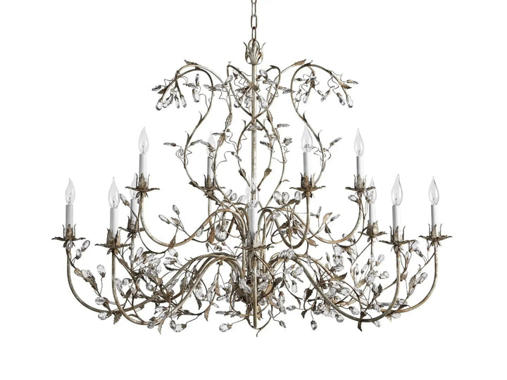 Kalie Crystal 12 Lights Pendant 46"