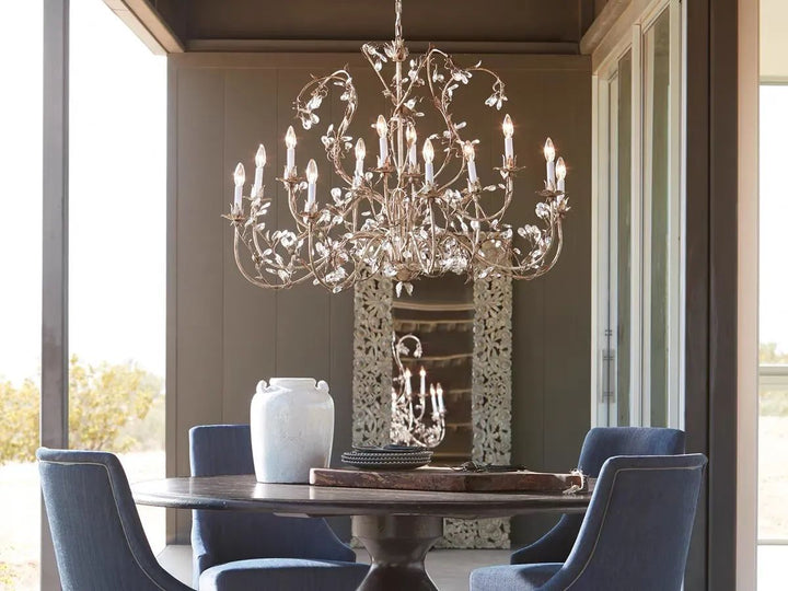 Kalie Crystal 12 Lights Pendant 46"