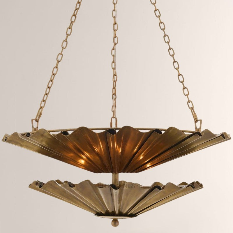 Kattmie Round Two Tier Chandelier 28"