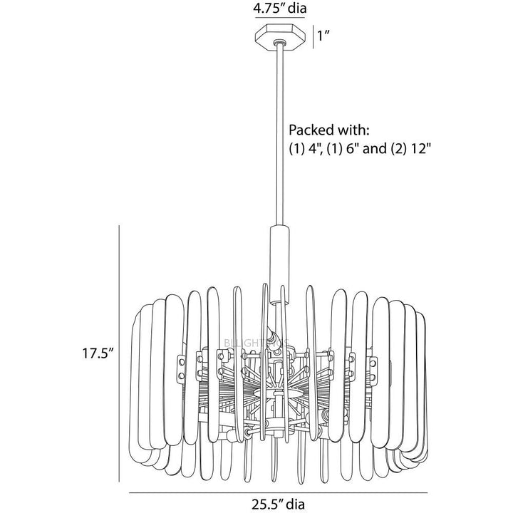 Klatze Glass Round Chandelier 25.5"