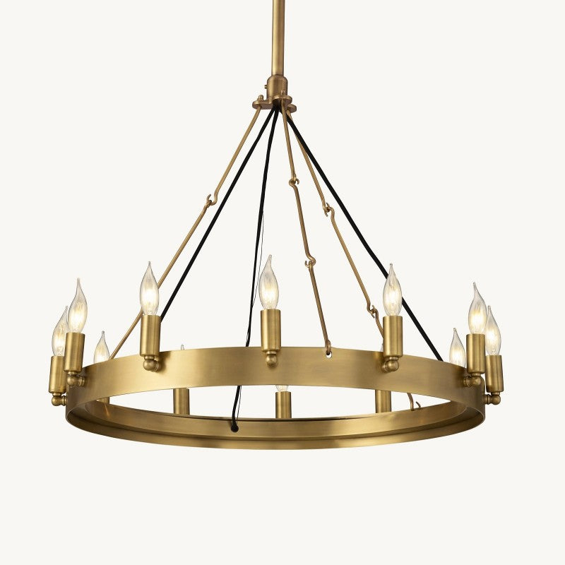Lalania Vintage Filament Round Chandelier 26"