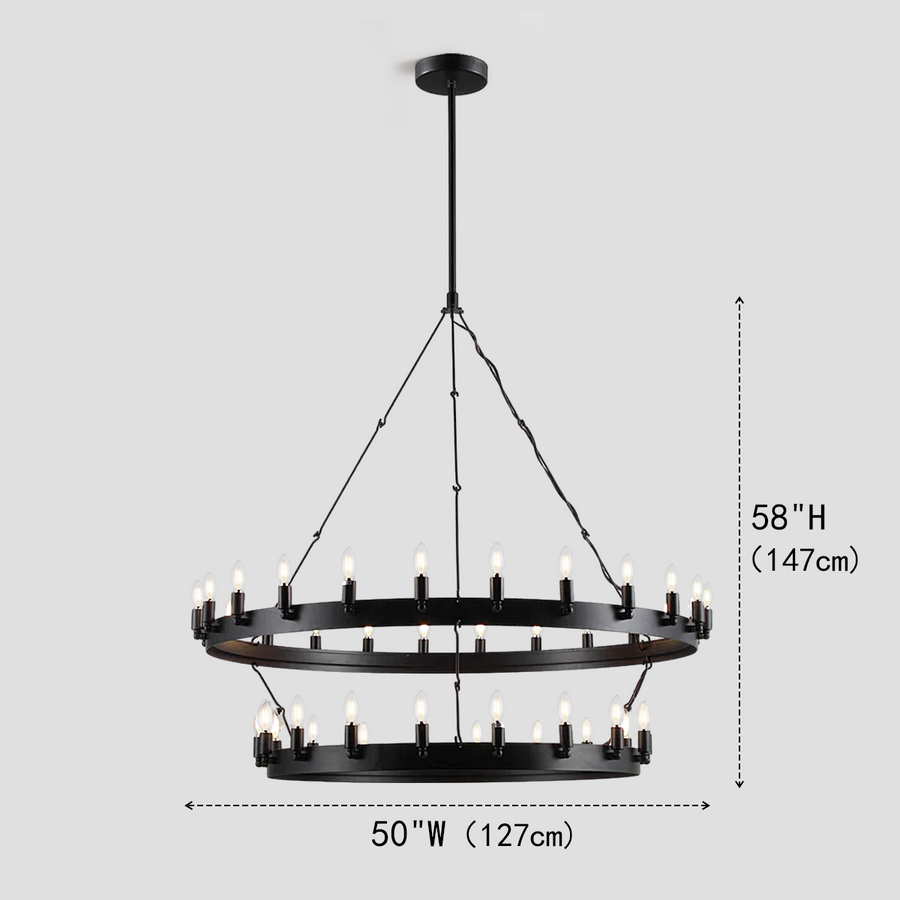 Lalania Round 2-Tier Chandelier