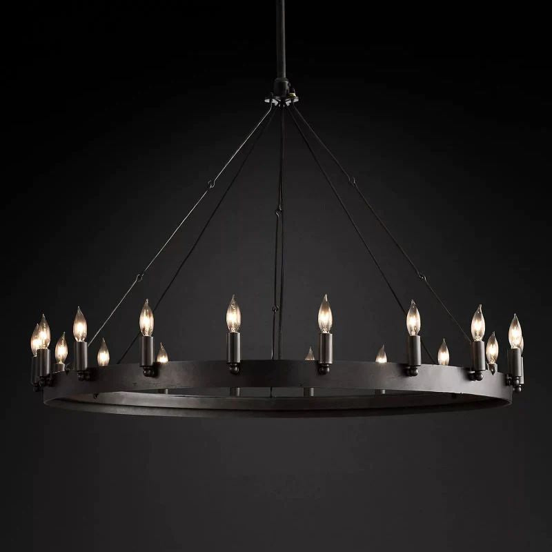 Lalania Vintage Candelabra Round Chandelier