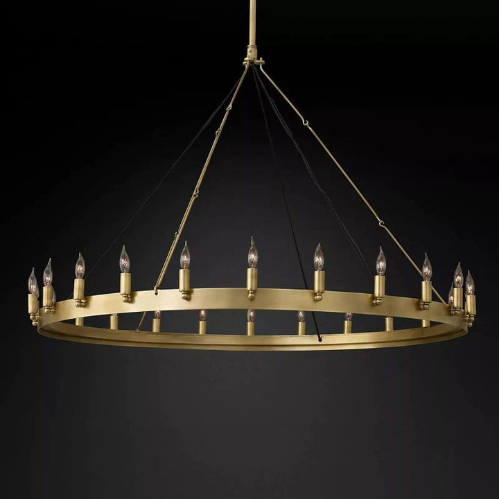 Lalania Vintage Candelabra Round Chandelier