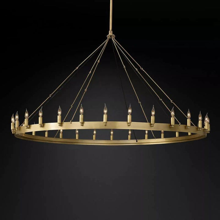 Lalania Vintage Candelabra Round Chandelier