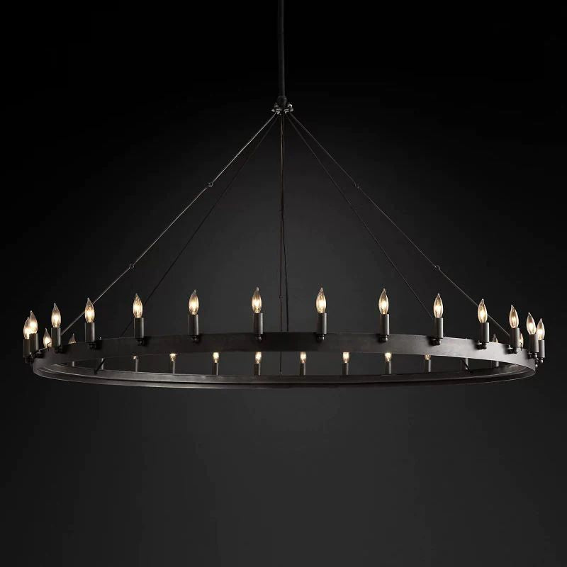 Lalania Vintage Candelabra Round Chandelier