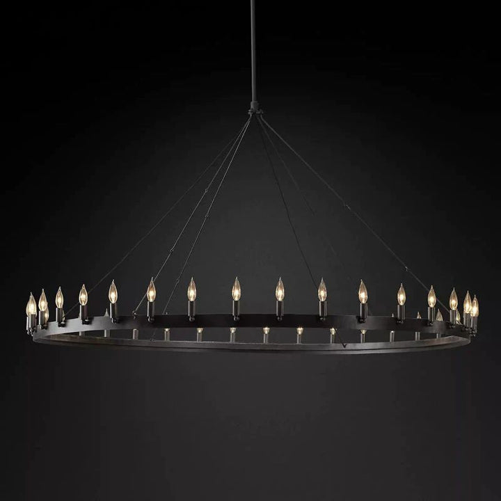 Lalania Vintage Candelabra Round Chandelier