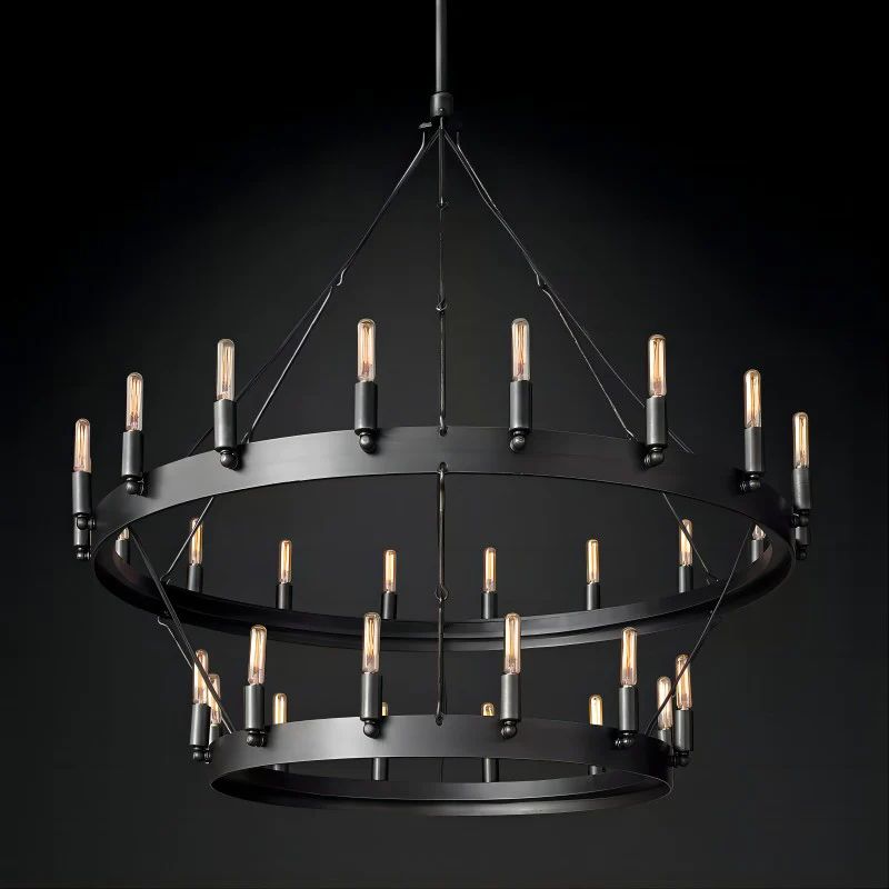 Lalania Vintage Filament 2-Tier Chandelier