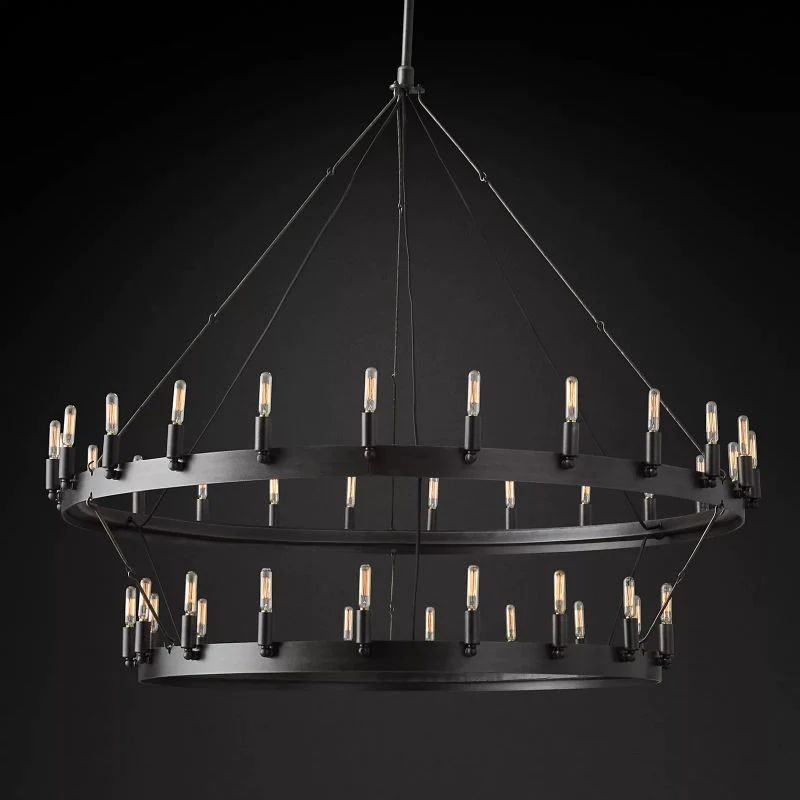 Lalania Vintage Filament 2-Tier Chandelier
