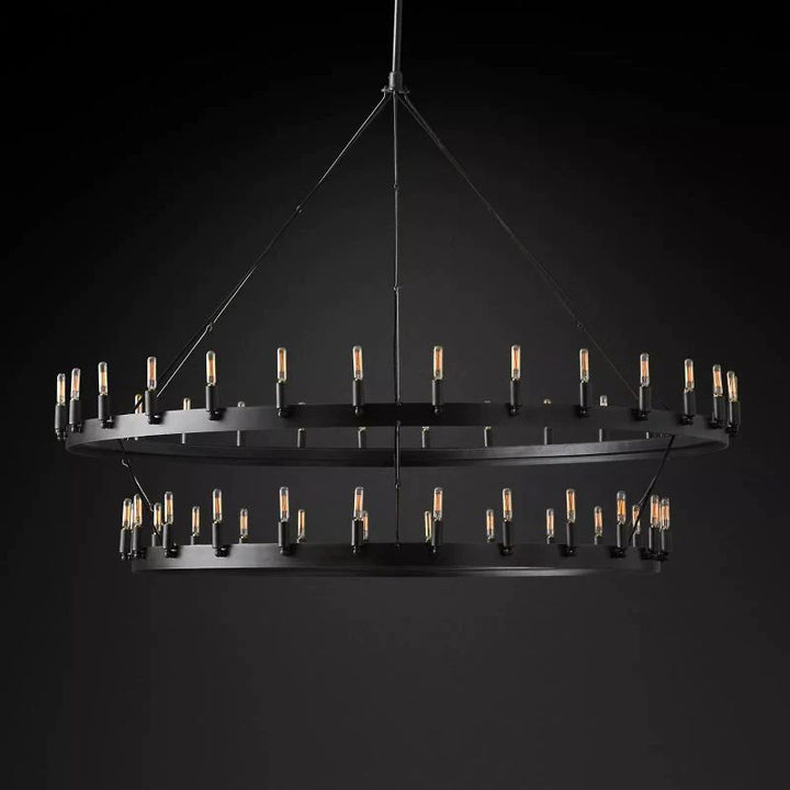 Lalania Vintage Filament 2-Tier Chandelier