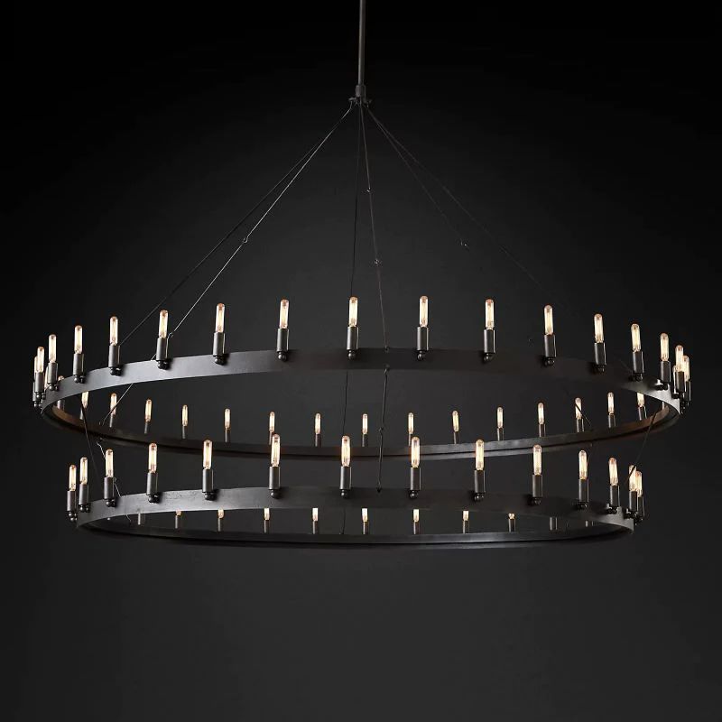 Lalania Vintage Filament 2-Tier Chandelier