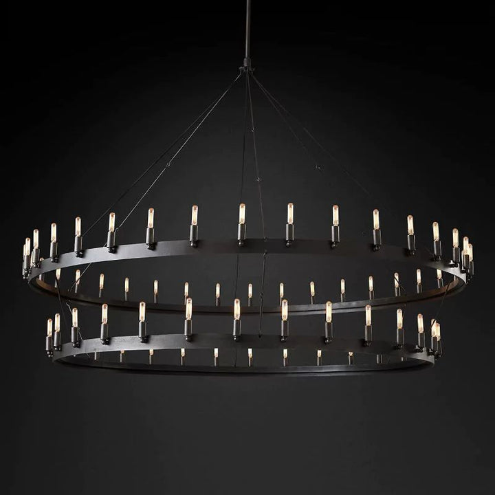 Lalania Vintage Filament 2-Tier Chandelier