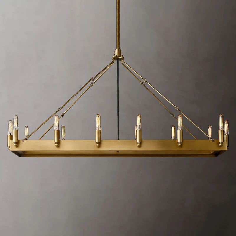 Lalania Vintage Filament Rectangular Chandelier