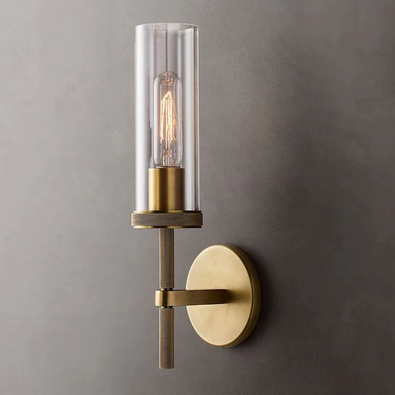 Lambert Round Short Bathroom Wall Sconce