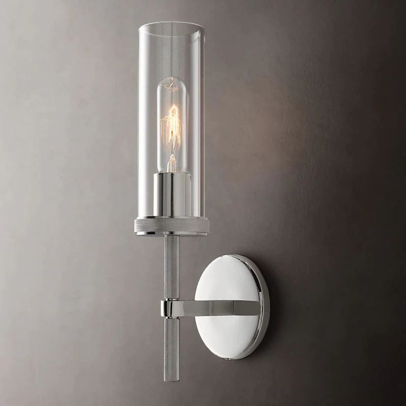 Lambert Round Short Bathroom Wall Sconce