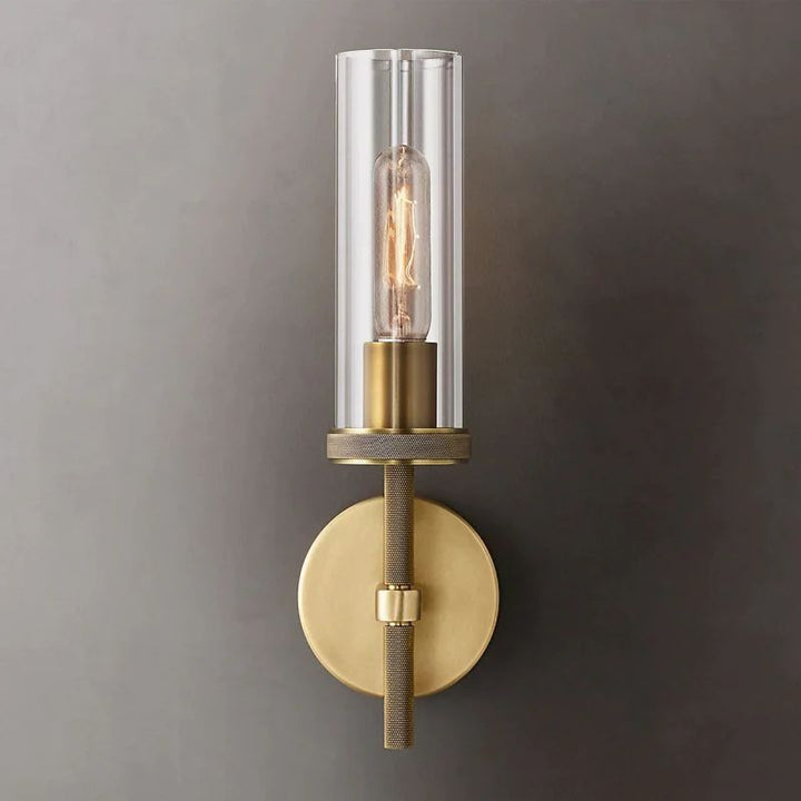 Lambert Round Short Bathroom Wall Sconce