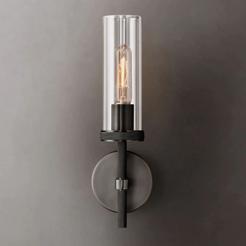 Lambert Round Short Bathroom Wall Sconce