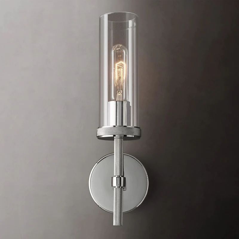 Lambert Round Short Bathroom Wall Sconce
