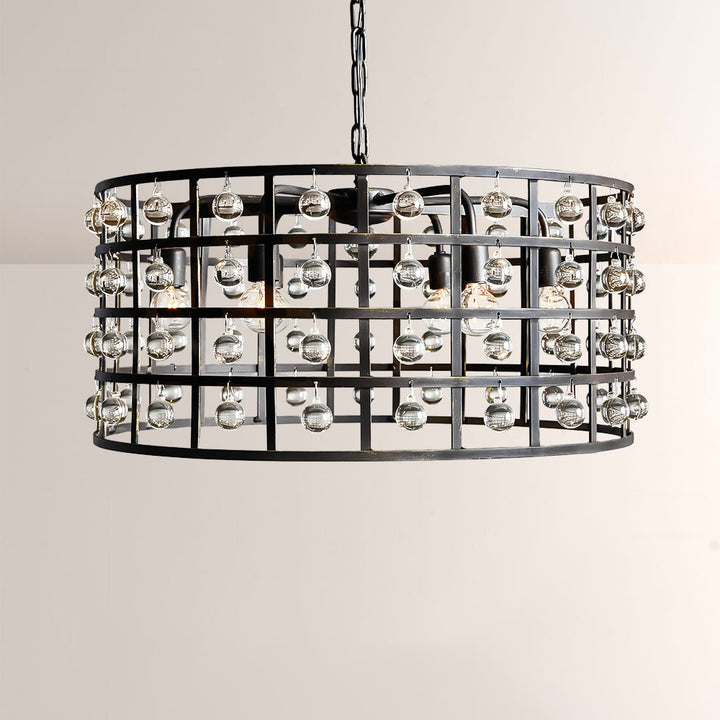 Lana Cage 6 Light Round Chandelier