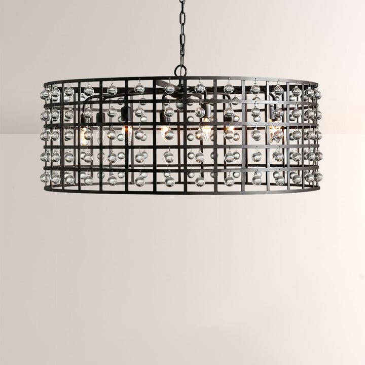 Lana Cage 8 Light Round Chandelier
