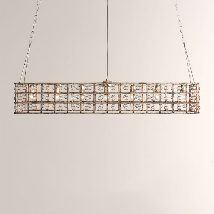 Lana Cage Rectangular Chandelier 50"