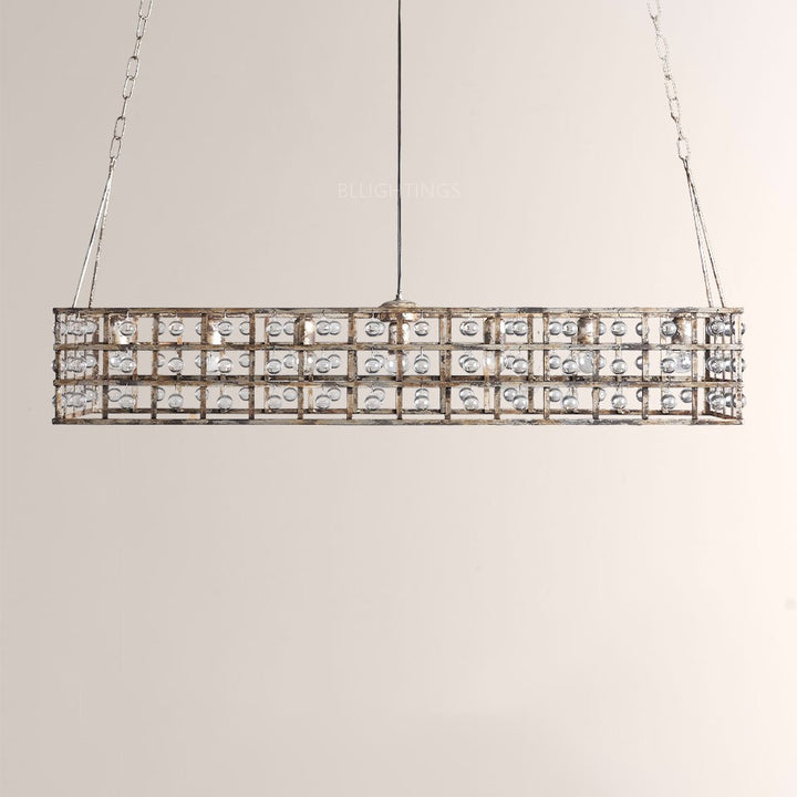 Lana Cage Rectangular Chandelier 50"