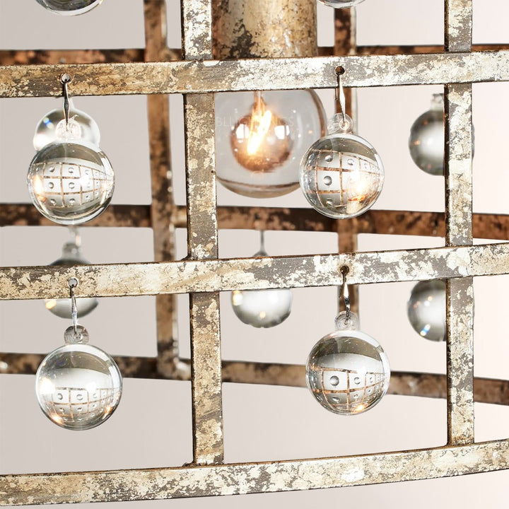 Lana Cage Rectangular Chandelier 50"