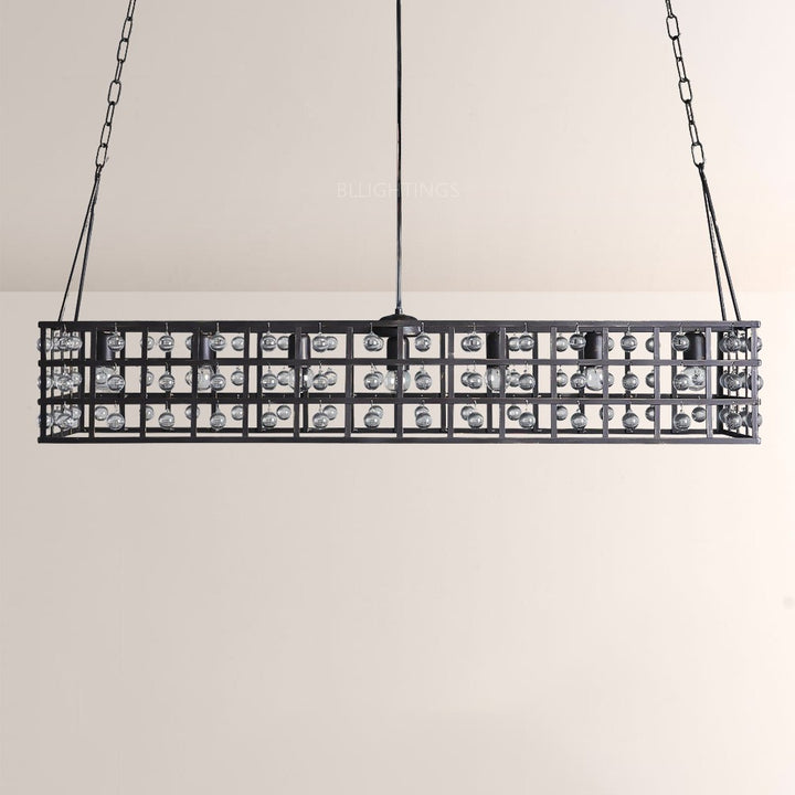 Lana Cage Rectangular Chandelier 50"
