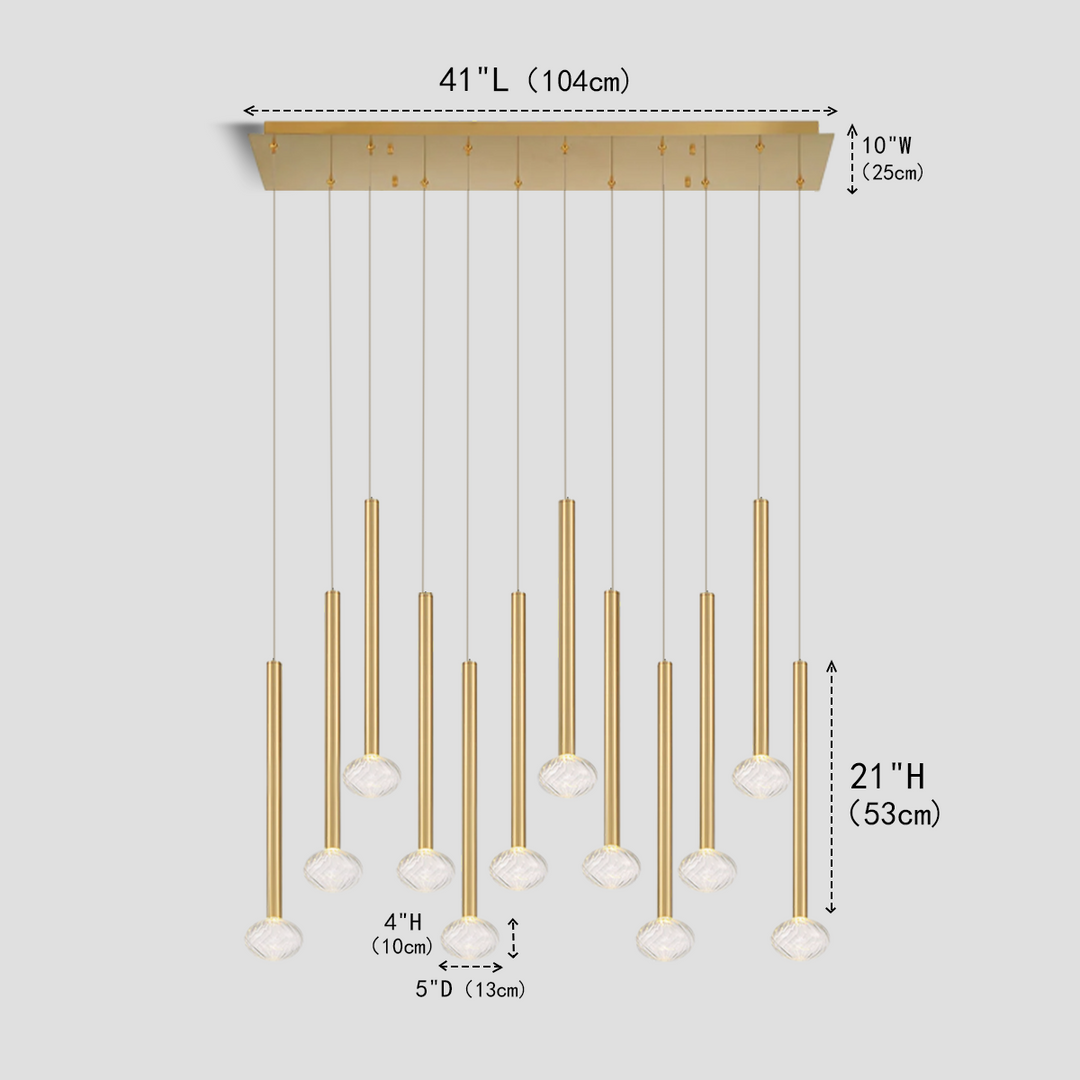 Leslie Crystal Chandelier