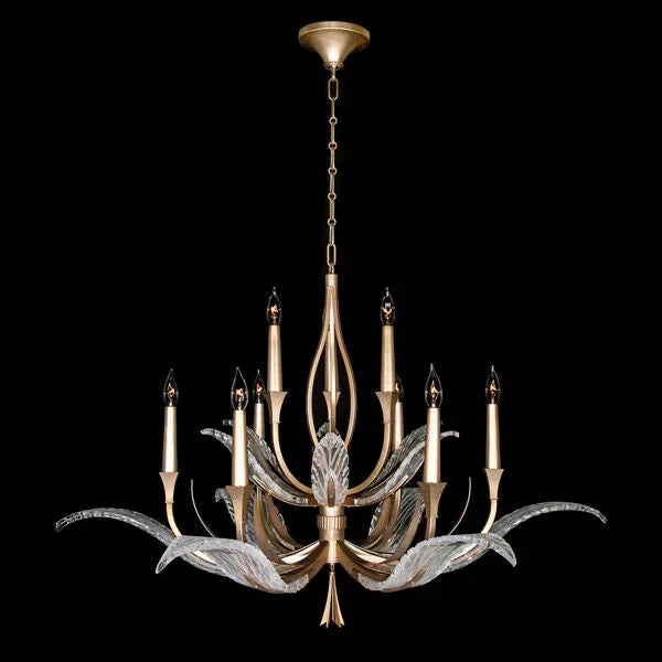 Levi 2-Tier Round Chandelier 45"D