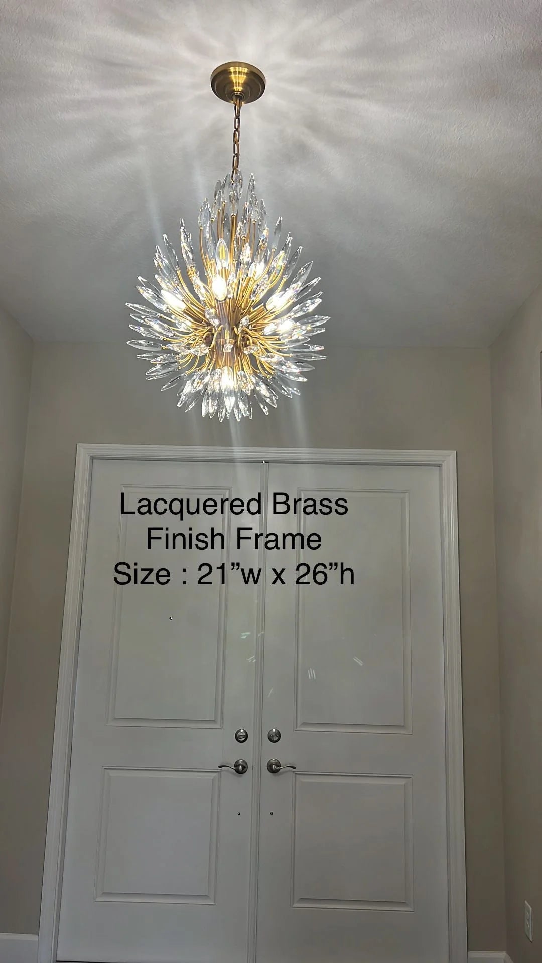 Levi Starburst Crystal Sputnik Chandelier