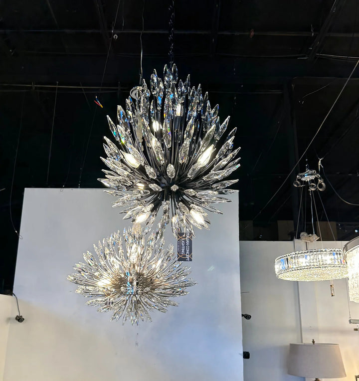 Levi Starburst Crystal Sputnik Chandelier