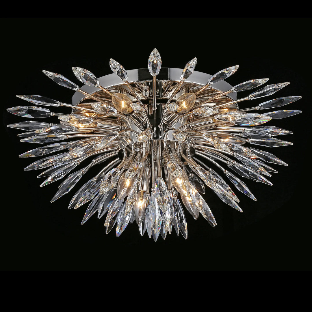 Levi Starburst Crystal Sputnik Flushmount