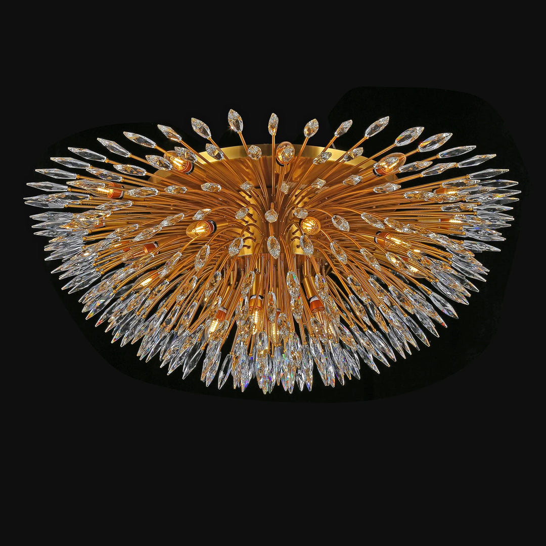 Levi Starburst Crystal Sputnik Flushmount