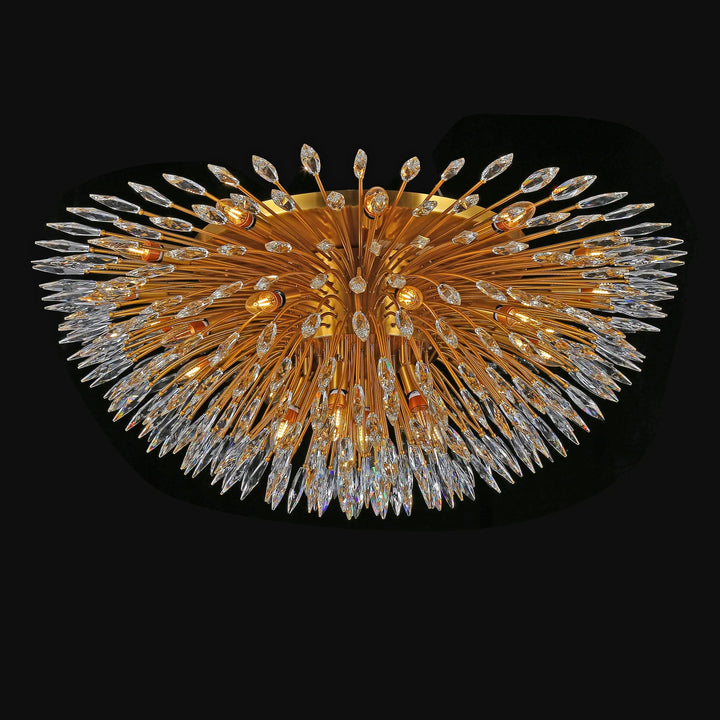 Levi Starburst Crystal Sputnik Flushmount