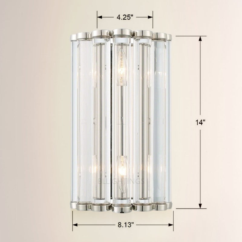 Lubby Langdon for Crystorama Elliot 2 Light Sconce